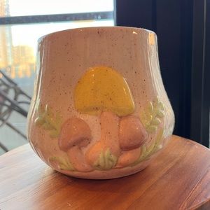 Vintage Ceramic Mushroom Planter/Pot